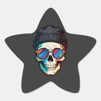 Adesivo Estrela Hipster Skully