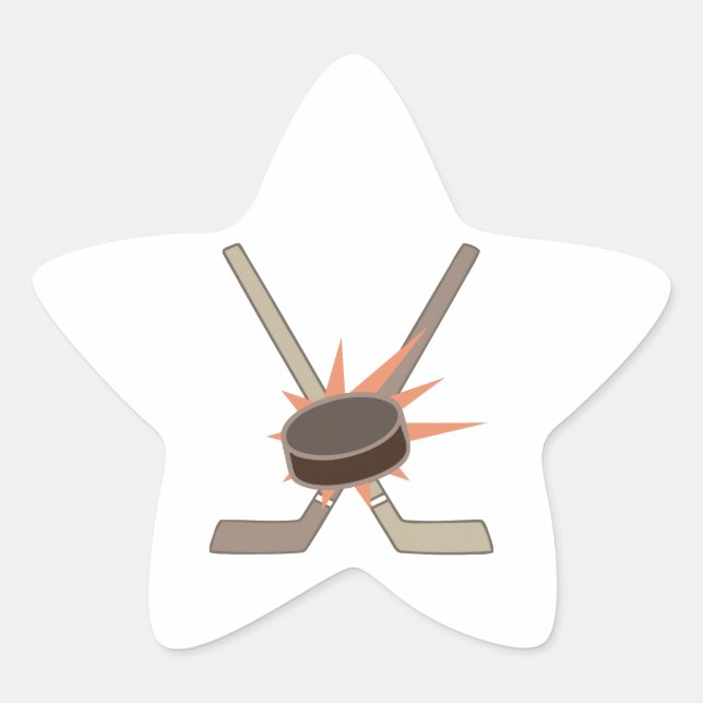 Adesivo Estrela Hockey Puck (Frente)