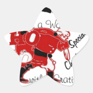 Adesivo Estrela HOHOHO tem um maravilhoso Natal com gratidão