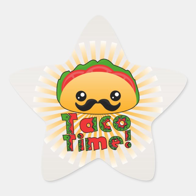 Adesivo Estrela Hora do Taco (Frente)