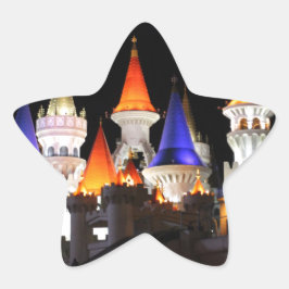 Adesivo Estrela Hotel Castle Las Vegas Jogando Vegas Colorida