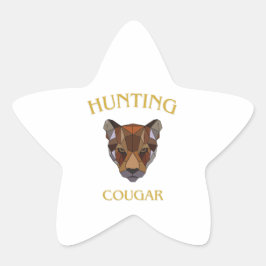 Adesivo Estrela hunting cougar sticker