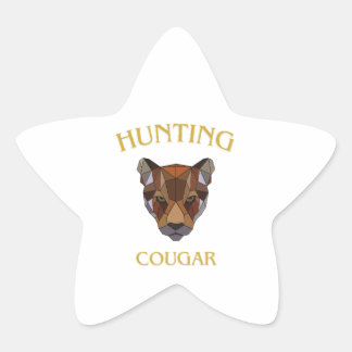 Adesivo Estrela hunting cougar sticker