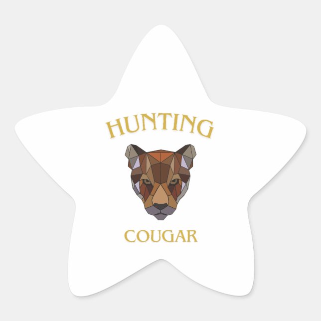 Adesivo Estrela hunting cougar sticker (Frente)