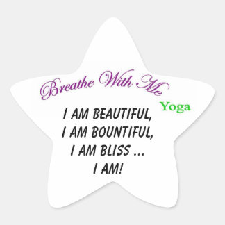 Adesivo Estrela "I Am" Star Sticker