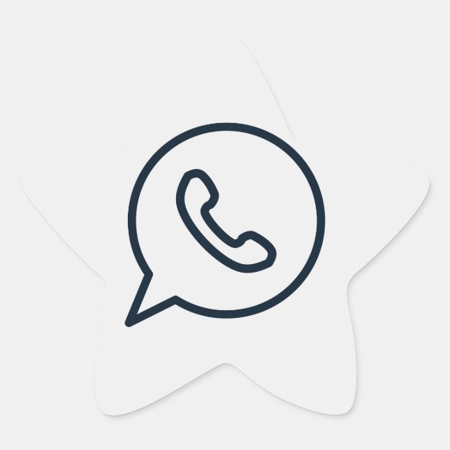 Adesivo Estrela ícone do whatsapp-whats-whatsapp (Frente)