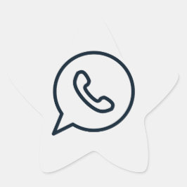 Adesivo Estrela ícone do whatsapp-whats-whatsapp