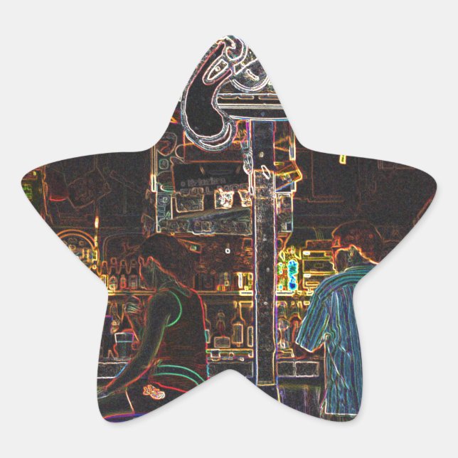 Adesivo Estrela Ilha Calico Jacks Grand Cayman (Frente)