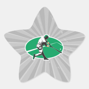 Adesivo Estrela ilustração do vetor de hitter de beisebol