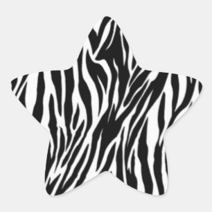 Adesivo Estrela impressão da zebra