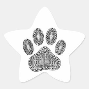 Adesivo Estrela Impressão de abstrato Tinta