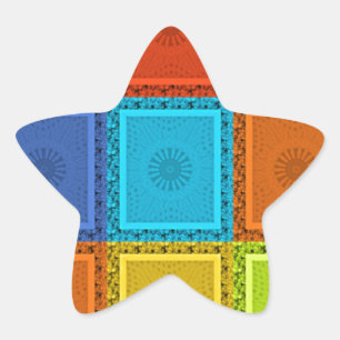 Adesivo Estrela Impressão de Arranjo Rivante Verificado