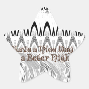 Adesivo Estrela Impressão de Arte de Presente de chá de panela