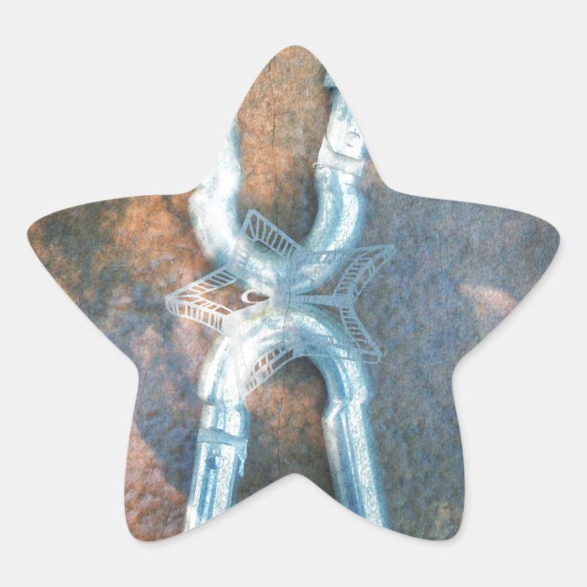 Adesivo Estrela Impressão de Artes de Carabiners Vinculados (Frente)