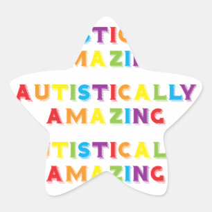 Adesivo Estrela Incrível Autisticamente