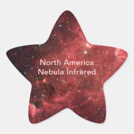 Adesivo Estrela Infravermelho da Nebulosa América do Norte