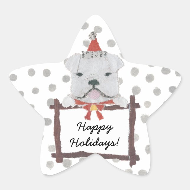 Adesivo Estrela Inglês, Bulldog (Frente)