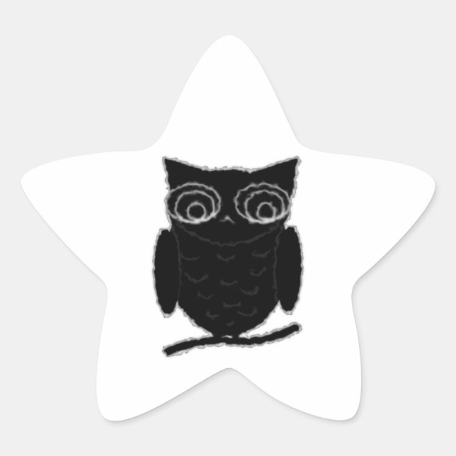 Adesivo Estrela Inkblot Owl (Frente)