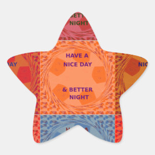 Adesivo Estrela Inspiracional tem um belo texto Pop verificado no 