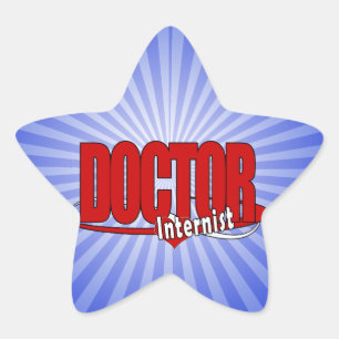 Adesivo Estrela Internista do MÉDICO LOGO
