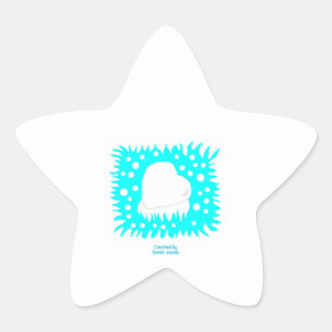 Adesivo Estrela Inverno Snow Heart Sticker
