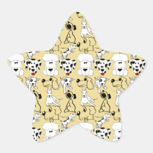 Adesivo Estrela Ir para os cães que amam os presentes de cachorro