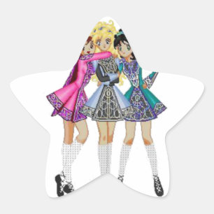 Adesivo Estrela Irish Dance Sticker
