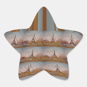 Adesivo Estrela J'aime Paris (I Love Paris)