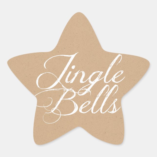 Adesivo Estrela Jingle Bells Holiday Sticker (Frente)