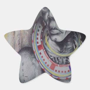 Adesivo Estrela Joias tradicionais africanas Masai Hakuna Matata