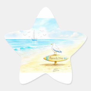Adesivo Estrela Jon Seagull - Paz & Amor
