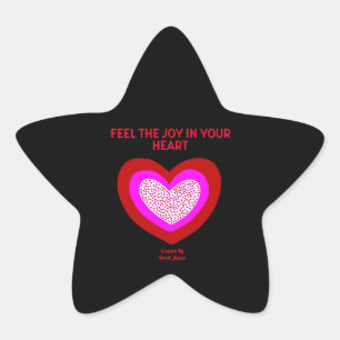 Adesivo Estrela Joyful Heart Star Sticker
