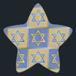 Adesivo Estrela Judaica Star De David Metal Dourado Azul<br><div class="desc">Você está vendo a coleção de Design Lee Hiller. Roupa,  Ofertas e Coleções Lee Hiller Fotografia ou Coleção de Arte Digital. Você pode ver sua fotografia da Nature em http://HikeOurPlanet.com/ e seguir seu blog de caminhada no Hot Primavera National Park.</div>