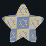 Adesivo Estrela Judaica Star De David Metal Dourado Azul<br><div class="desc">Você está vendo a coleção de Design Lee Hiller. Roupa,  Ofertas e Coleções Lee Hiller Fotografia ou Coleção de Arte Digital. Você pode ver sua fotografia da Nature em http://HikeOurPlanet.com/ e seguir seu blog de caminhada no Hot Primavera National Park.</div>