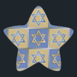 Adesivo Estrela Judaica Star De David Metal Dourado Azul<br><div class="desc">Você está vendo a coleção de Design Lee Hiller. Roupa,  Ofertas e Coleções Lee Hiller Fotografia ou Coleção de Arte Digital. Você pode ver sua fotografia da Nature em http://HikeOurPlanet.com/ e seguir seu blog de caminhada no Hot Primavera National Park.</div>