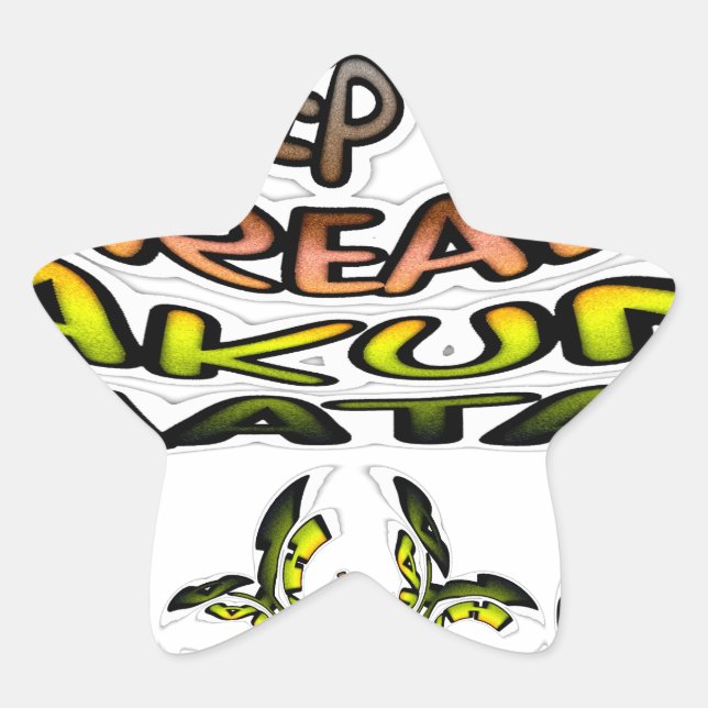 Adesivo Estrela Kaleidoscope Art Impressão/Graphic (Frente)