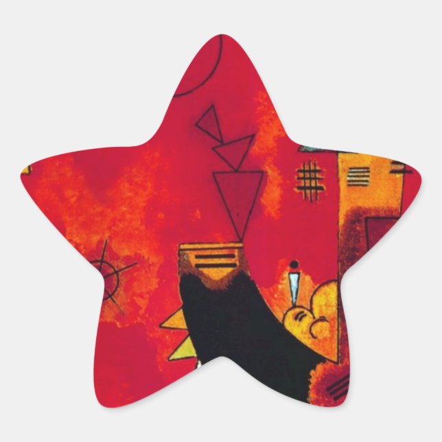Adesivo Estrela Kandinsky Mit und Gegen (Frente)
