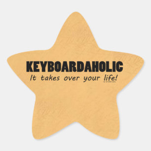 Adesivo Estrela Keyboardaholic Life Star Sticker