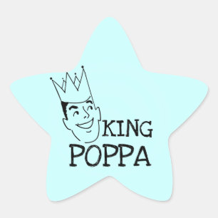 Adesivo Estrela King Poppa T-shirts e presentes