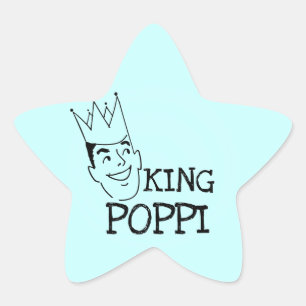 Adesivo Estrela King Poppi T-shirts e presentes