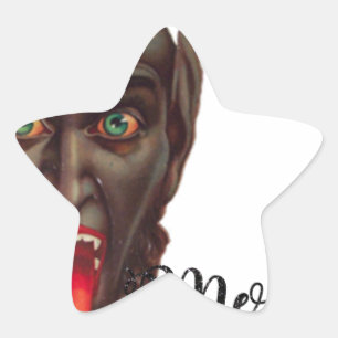 Adesivo Estrela krampus feliz natal