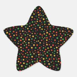Adesivo Estrela Kwanzaa Stars Sticker