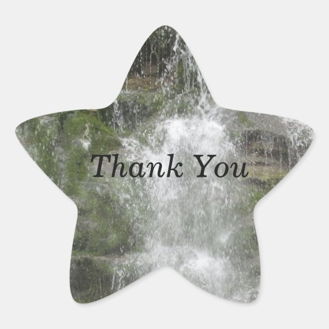 Adesivo Estrela La Chute Waterfall no Parque Nacional de Forillon (Frente)