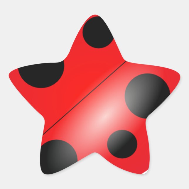 Adesivo Estrela Ladybug - Ladybird (Frente)