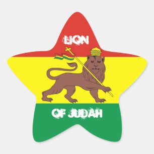 Adesivo Estrela LEÃO DE JUDAH (etiqueta)
