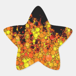 Adesivo Estrela Legal chamas de incêndio pretas