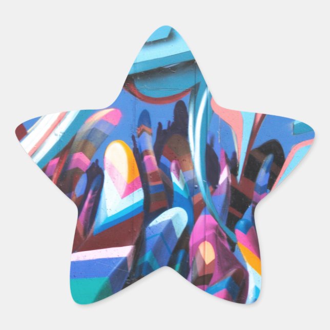 Adesivo Estrela Legal Grafite Wall (Frente)