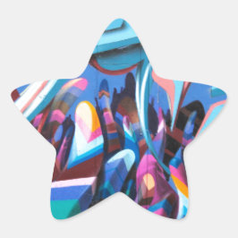 Adesivo Estrela Legal Grafite Wall