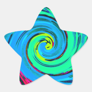 Adesivo Estrela Legal I Love Havaí: Design de padrão de arte Flora