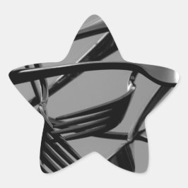 Adesivo Estrela Levitação do garfo